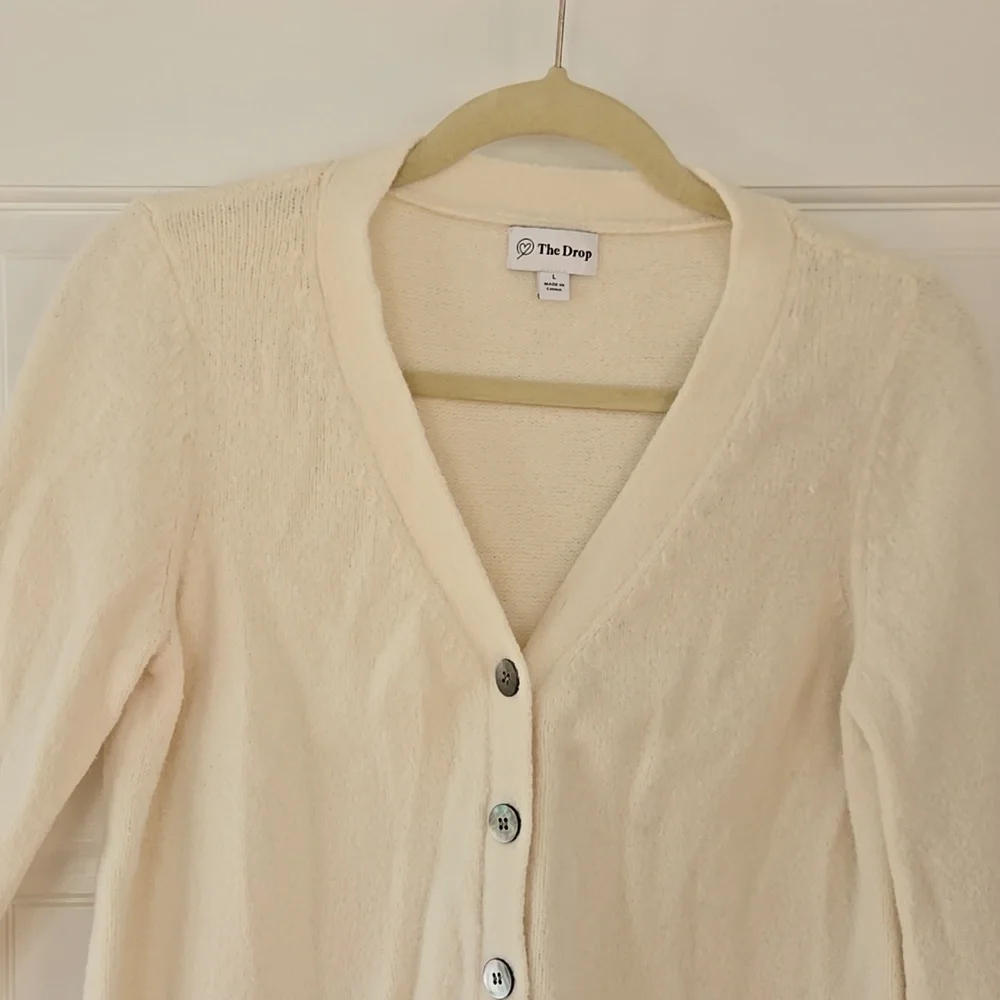 Francine V-Neck Button Front Cozy Cardigan - Picture 3 of 7